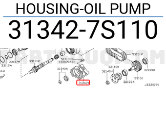 Nissan 313427S110 HOUSING-OIL PUMP