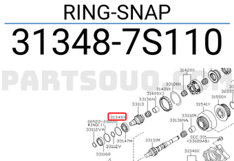 Nissan 313487S110 RING-SNAP