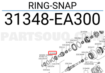 Nissan 31348EA300 RING-SNAP