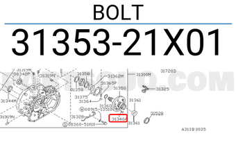 Nissan 3135321X01 BOLT