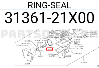 Nissan 3136121X00 RING-SEAL