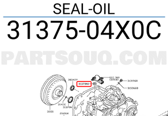 Nissan 3137504X0C SEAL-OIL