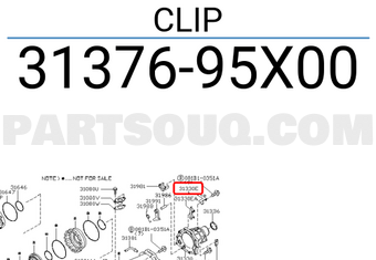 Nissan 3137695X00 CLIP