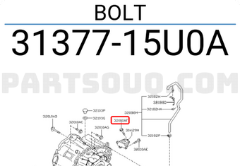 Nissan 3137715U0A BOLT