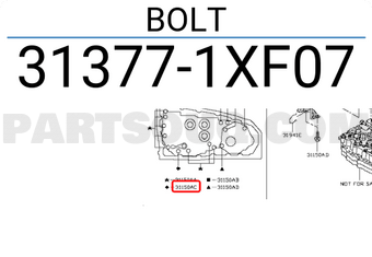 Nissan 313771XF07 BOLT