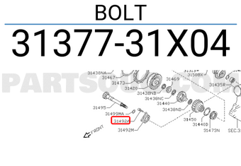 Nissan 3137731X04 BOLT