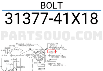 Nissan 3137741X18 BOLT