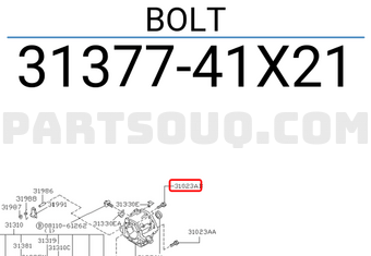Nissan 3137741X21 BOLT