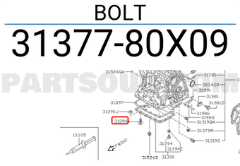 Nissan 3137780X09 BOLT