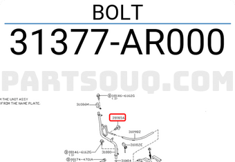 Nissan 31377AR000 BOLT