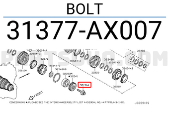 Nissan 31377AX007 BOLT