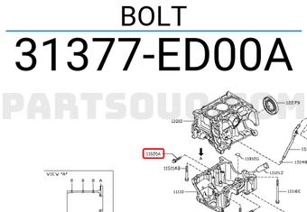 Nissan 31377ED00A BOLT