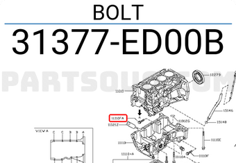 Nissan 31377ED00B BOLT