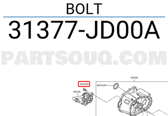 Nissan 31377JD00A BOLT