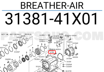 Nissan 3138141X01 BREATHER-AIR