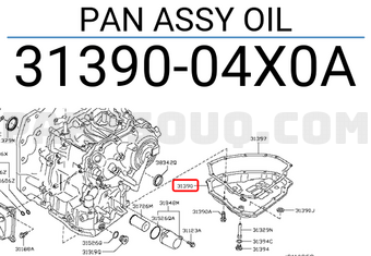 Nissan 3139004X0A PAN ASSY OIL