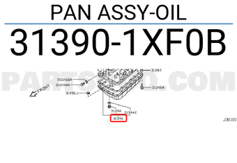 Nissan 313901XF0B PAN ASSY-OIL