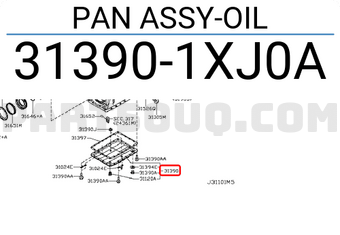 Nissan 313901XJ0A PAN ASSY-OIL
