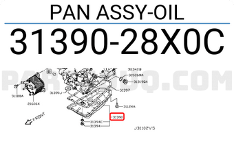Nissan 3139028X0C PAN ASSY-OIL