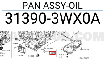 Nissan 313903WX0A PAN ASSY-OIL