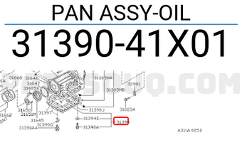 Nissan 3139041X01 PAN ASSY-OIL