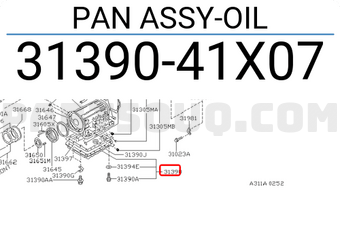 Nissan 3139041X07 PAN ASSY-OIL