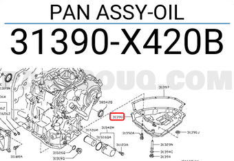 Nissan 31390X420B PAN ASSY-OIL