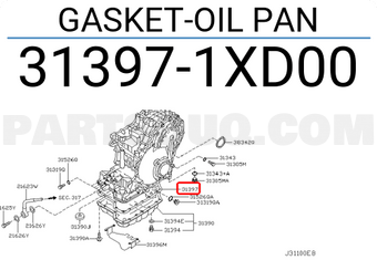 Nissan 313971XD00 GASKET-OIL PAN