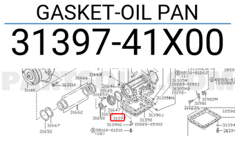 Nissan 3139741X00 GASKET-OIL PAN