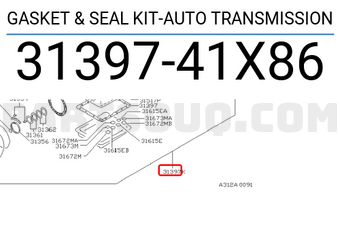 Nissan 3139741X86 GASKET & SEAL KIT-AUTO TRANSMISSION