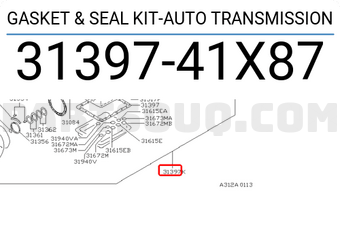 Nissan 3139741X87 GASKET & SEAL KIT-AUTO TRANSMISSION