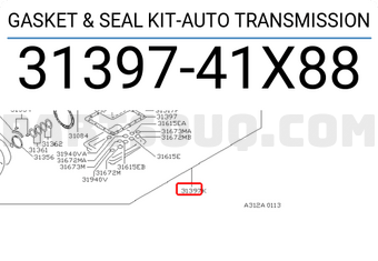 Nissan 3139741X88 GASKET & SEAL KIT-AUTO TRANSMISSION