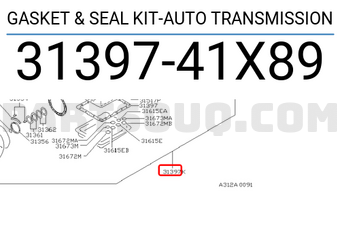 Nissan 3139741X89 GASKET & SEAL KIT-AUTO TRANSMISSION