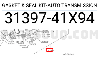 Nissan 3139741X94 GASKET & SEAL KIT-AUTO TRANSMISSION