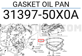 Nissan 3139750X0A GASKET OIL PAN