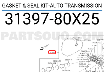 Nissan 3139780X25 GASKET & SEAL KIT-AUTO TRANSMISSION