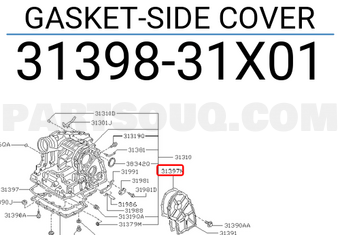 Nissan 3139831X01 GASKET-SIDE COVER