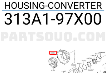 Nissan 313A197X00 HOUSING-CONVERTER
