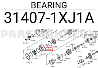 Nissan 314071XJ1A BEARING