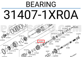 Nissan 314071XR0A BEARING