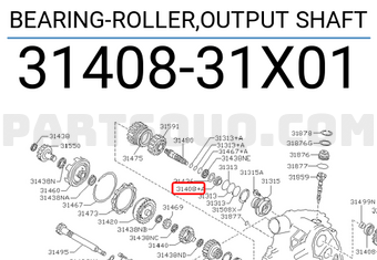 Nissan 3140831X01 BEARING-ROLLER,OUTPUT SHAFT