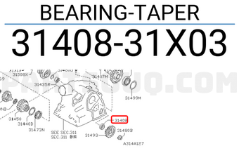 Nissan 3140831X03 BEARING-TAPER