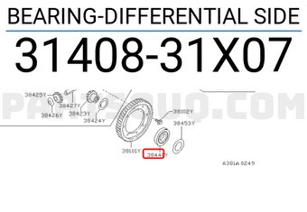 Nissan 3140831X07 BEARING-DIFFERENTIAL SIDE