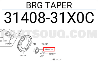 Nissan 3140831X0C BRG TAPER