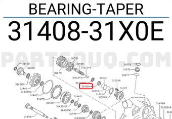 Nissan 3140831X0E BEARING-TAPER