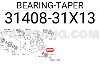 Nissan 3140831X13 BEARING-TAPER