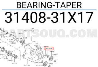 Nissan 3140831X17 BEARING-TAPER