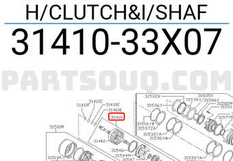 Nissan 3141033X07 H/CLUTCH&I/SHAF
