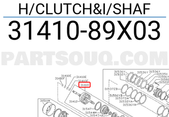 Nissan 3141089X03 H/CLUTCH&I/SHAF