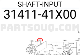 Nissan 3141141X00 SHAFT-INPUT